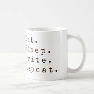 Äta, sova, skriv, upprepa kaffemugg