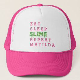 Äta, sova, slime, geggig repetition keps