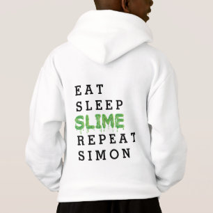 äta, sova, slime, repetergosse t shirt