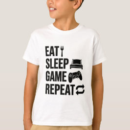 Äta Sova Spela Repetera Spelande T Shirt