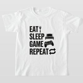 Äta Sova Spela Repetera Spelande T Shirt
