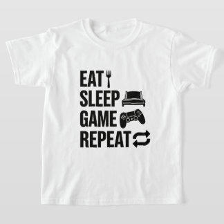 Äta Sova Spela Repetera Spelande T Shirt