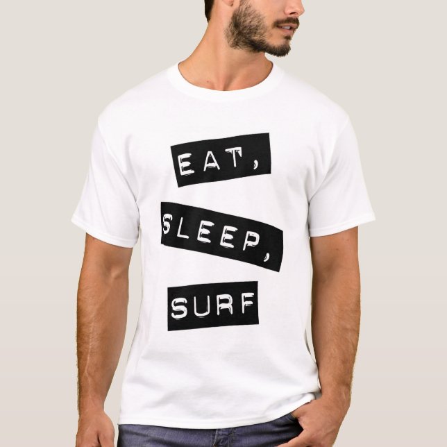 Äta, sova, surfa tee (Framsida)