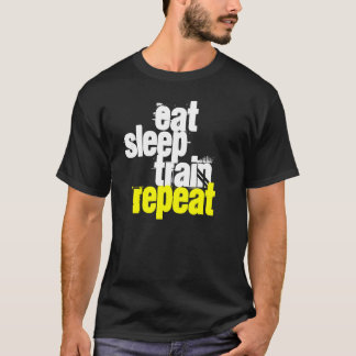 Äta, sova, utbilda, repetition | före detta elev tee shirt