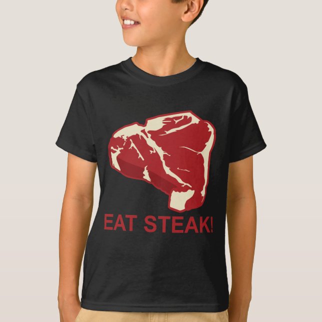 Äta STeak T-shirt (Framsida)