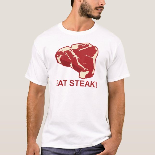 Äta STeak Tee (Framsida)