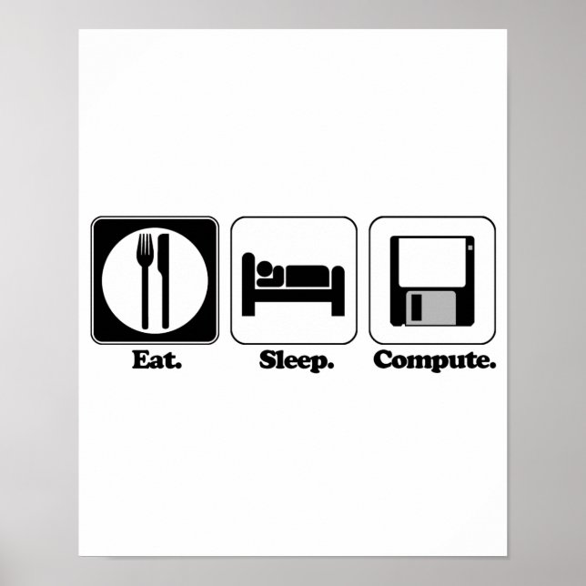 äta strömspardator poster (Framsidan)