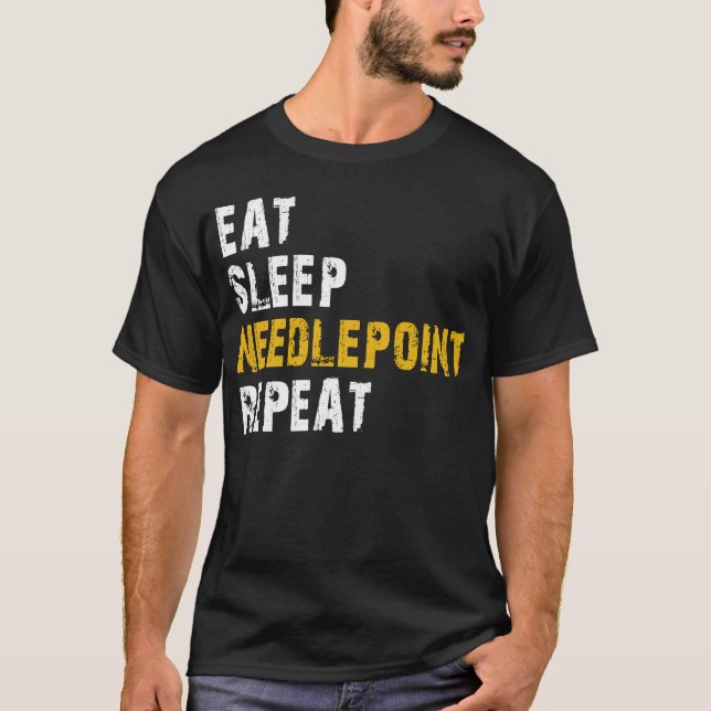 äta strömsparnålspets t shirt (Framsida)