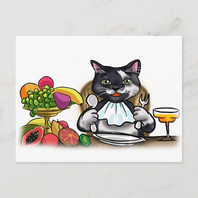 Äta sund måltider vykort (Framsida)