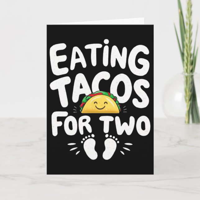 Äta Tacos För Två Cinco De Mayo Mors Dag Mamma Kort (Framsida)