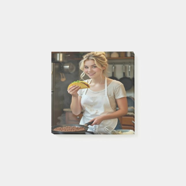 Äta Tacos Foto Anpassa Personalisera Post-it Block (Framsida)