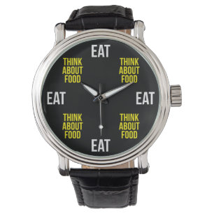 Äta, tänk om mat - rolig novelty armbandsur