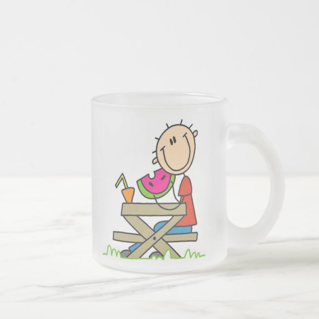 Äta vattenmelon frostad glasmugg (Höger)