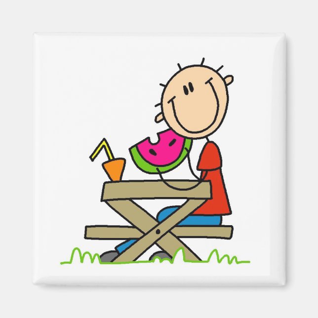 Äta vattenmelon magnet (Framsidan)