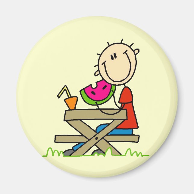 Äta vattenmelon magnet (Framsidan)