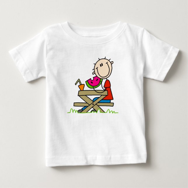 Äta vattenmelon t shirt (Framsida)