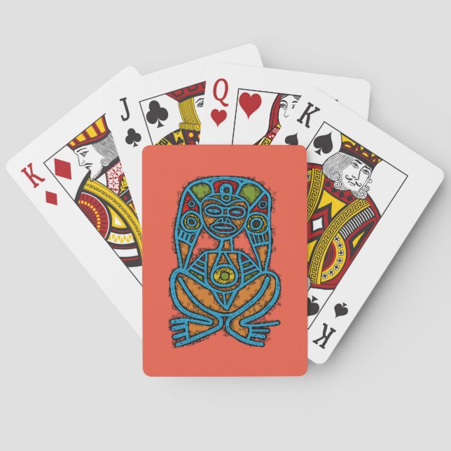 Atabey guddess ursprungssymbol casinokort (Baksidan)
