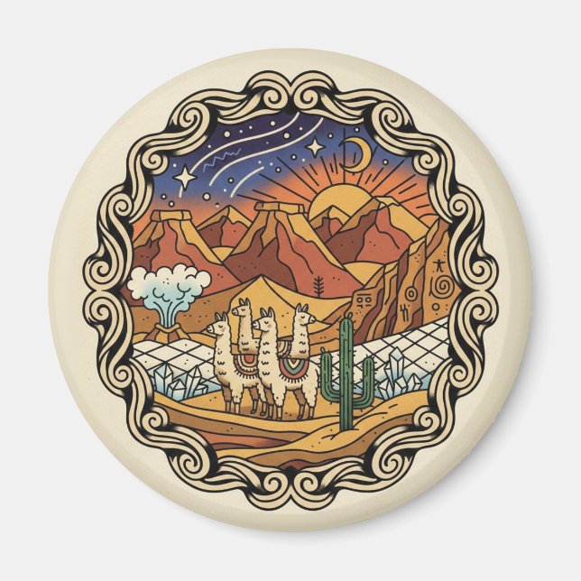 Atacama Desert Chile Magnet (Framsidan)