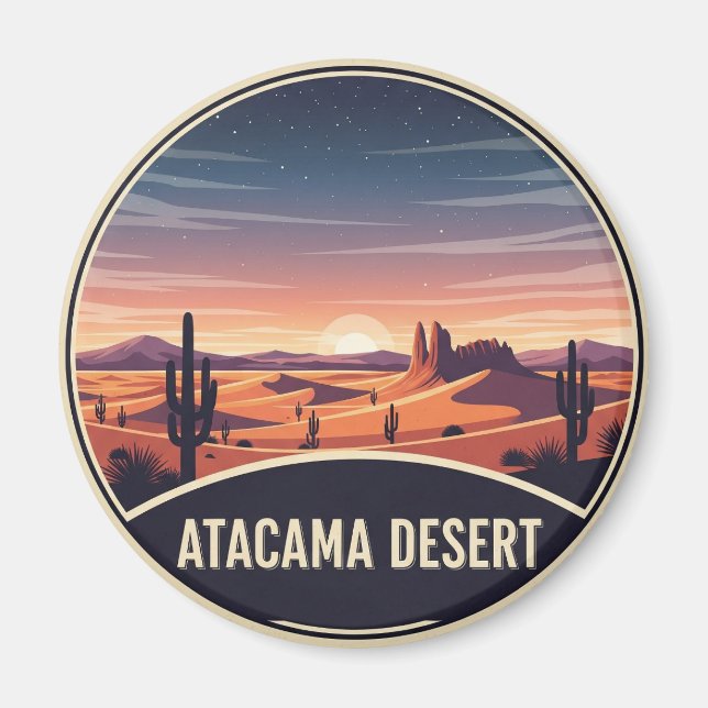 Atacama Desert Chile Magnet (Framsidan)