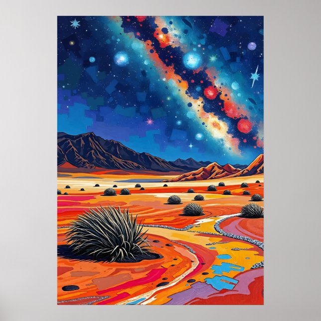 Atacama Desert, Chile -  "Milky Way" Poster (Framsidan)