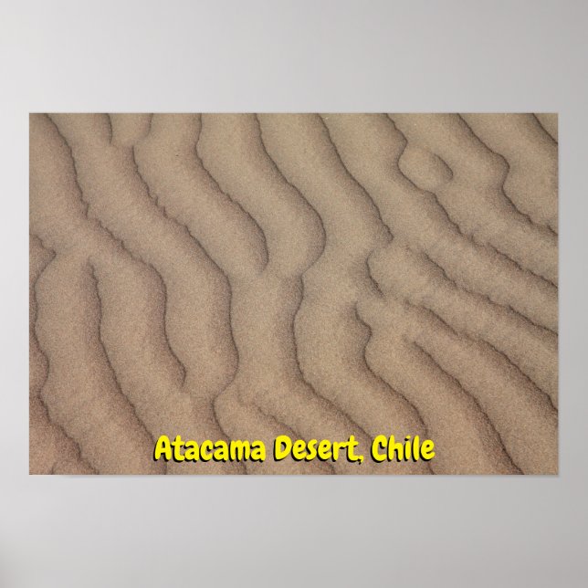 Atacama Desert-sand Poster (Framsidan)