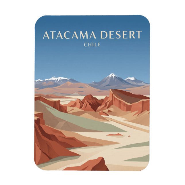Atacamaöknen Chile Magnet (Vertikal)