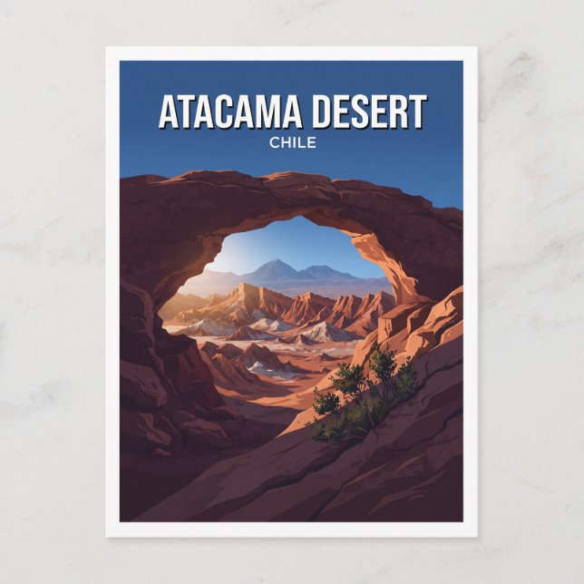 Atacamaöknen, Chile Vykort (Framsida)