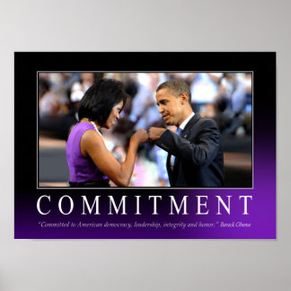 Åtagande (Obama Fist Bump) Poster