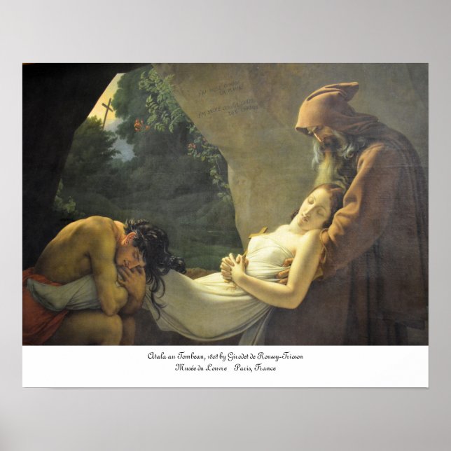 Atala au Tombeau—Entombment Atala Poster (Framsidan)