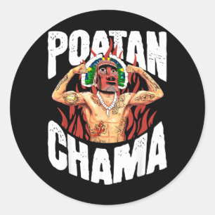 ATAN CHAMA MMA Fan JJB Boxning Muay Thai Kickboxni Runt Klistermärke