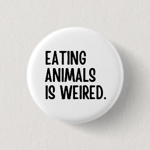 Ätande djur är vägda Vegan Knapp