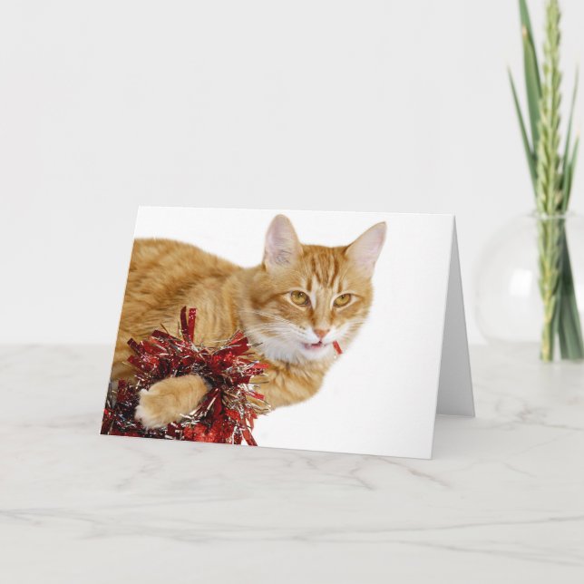 Ätande Juldekorationer Helgkort (Framsida)