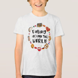 Ätande värld runt t shirt