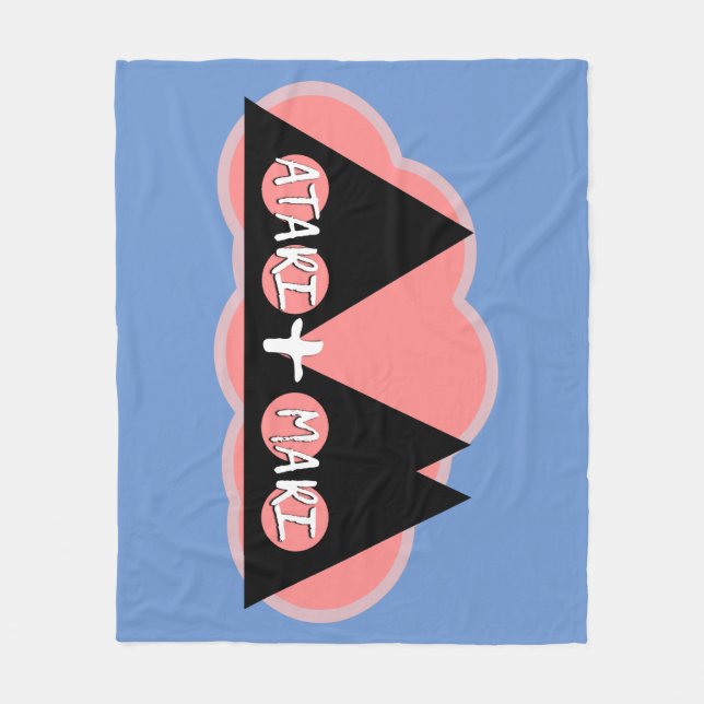 ATARI+MARI-Logotyp Fleecefilt (Framsidan)