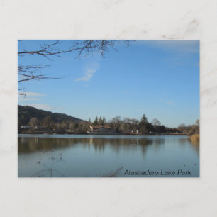 Atascadero Sjö Park Pavilion Vykort