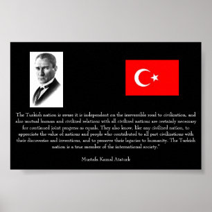 Ataturk - på Turkiet och internationellt samhäll Poster