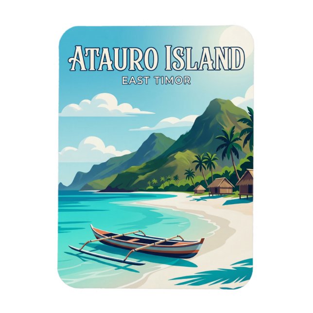 Atauro Island Östtimor Magnet (Vertikal)