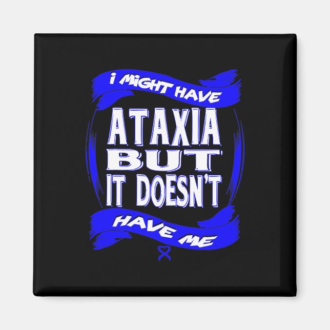 Ataxi Medvetenhet 4 Magnet (Framsidan)