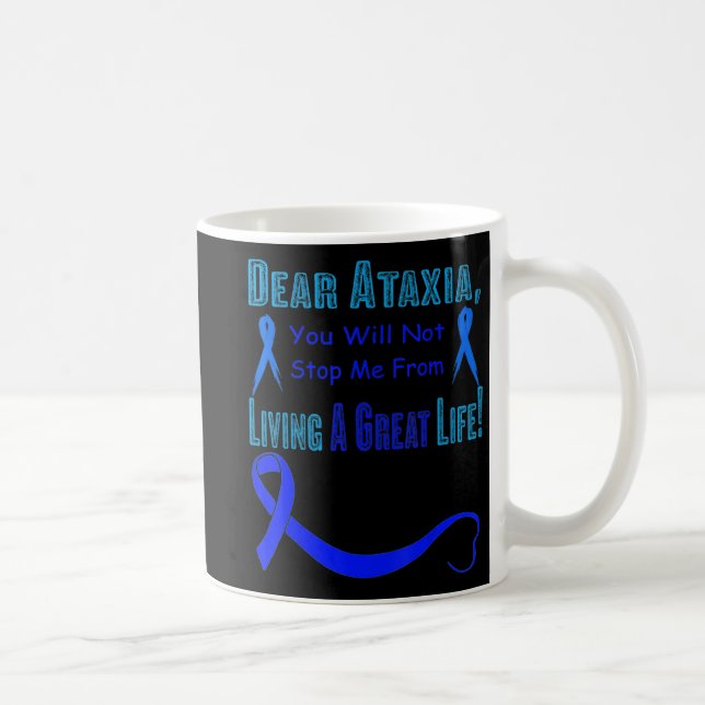 Ataxi Medvetenhet T-Shirt107 Kaffemugg (Höger)