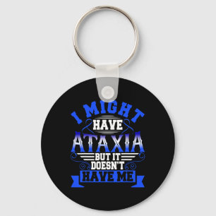 Ataxi Neurologisk signal Hemiataxia Blue Ribbon Ne Nyckelring