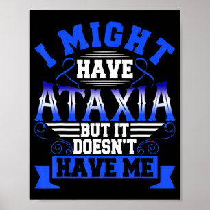 Ataxi Neurologisk signal Hemiataxia Blue Ribbon Ne Poster