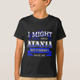 Ataxi Neurologisk signal Hemiataxia Blue Ribbon Ne T Shirt