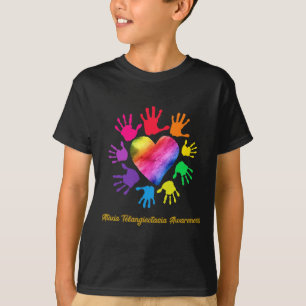 Ataxi Telangiectasia Awareness Peace Kärlek Hope B T Shirt