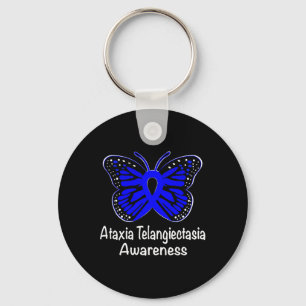 Ataxi Telangiectasia Awareness Warrior Support Bl Nyckelring