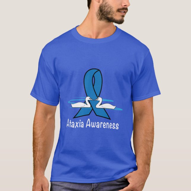 Ataxia med svanar av hopp tee shirt (Framsida)
