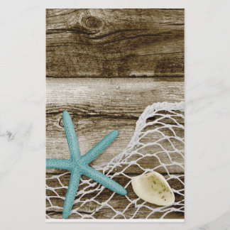 ATB TEAL STARFISH SNÄCKORS NET BROWN BOARDWALK WOO