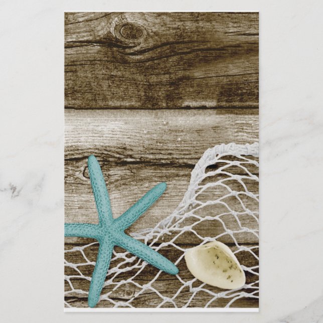 ATB TEAL STARFISH SNÄCKORS NET BROWN BOARDWALK WOO (Framsida)