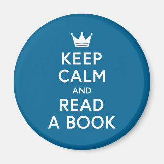 Ätbar Färg Bookish Behålla Lugn och Läs Bok Magnet