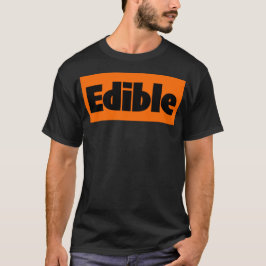 Ätbar tryckt nyhet t shirt