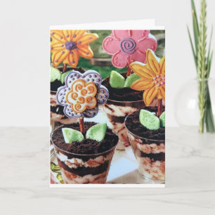 "ÄTBARA BLOMMOR" TILL NÅGON SOM ODLA R FLOWERS KORT